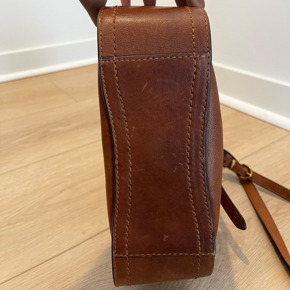 Frye Leather Crossbody Drawstring Purse - Picture 3 of 11